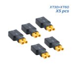 Adaptador XT30 fêmea XT60 macho - 5 unidades