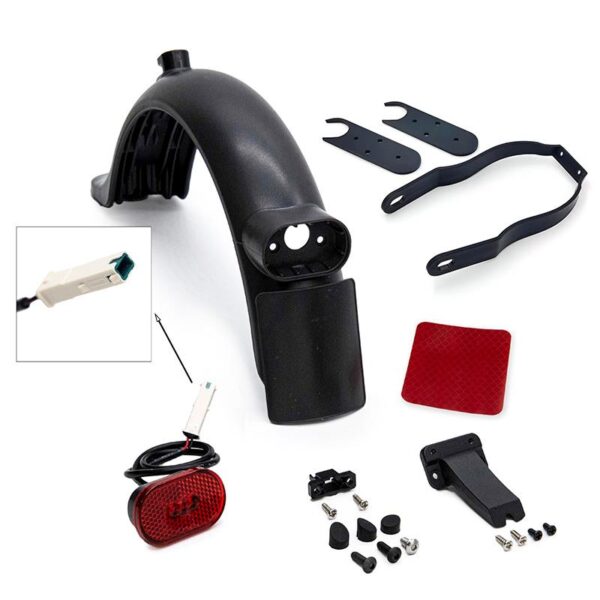Kit de guarda-lamas com suporte plástico 8,5/10" Trotinete Eletrica Xiaomi 1S, Essential, Pro, Pro2 e Mi3