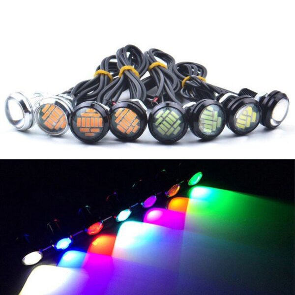 Luz Led Eagle Eye Led Light (pacote 2 luzes) Amarelo (12 LEDs por luz)