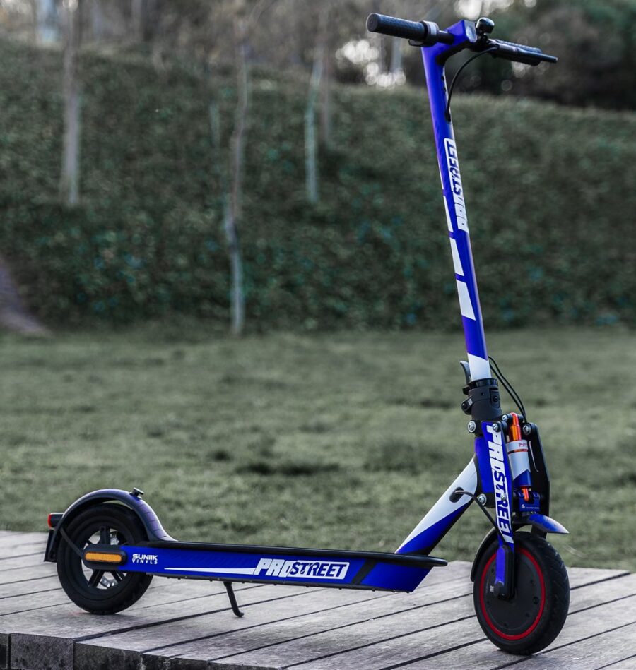 Vinil Trotinete Eletrica Xiaomi PROSTREET (azul) - Kit pleto