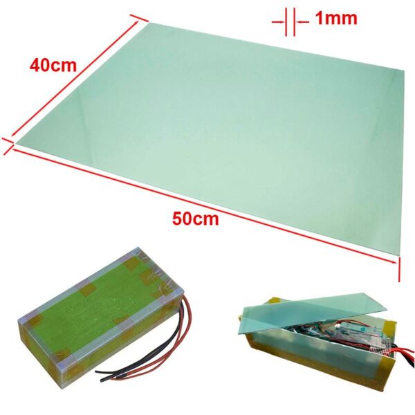 Folha de fibra de vidro 50x40cm 1mm