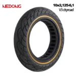 Pneu 10x2.125-6.1 34mm Amarelo Maciço Trotinete Eletrica
