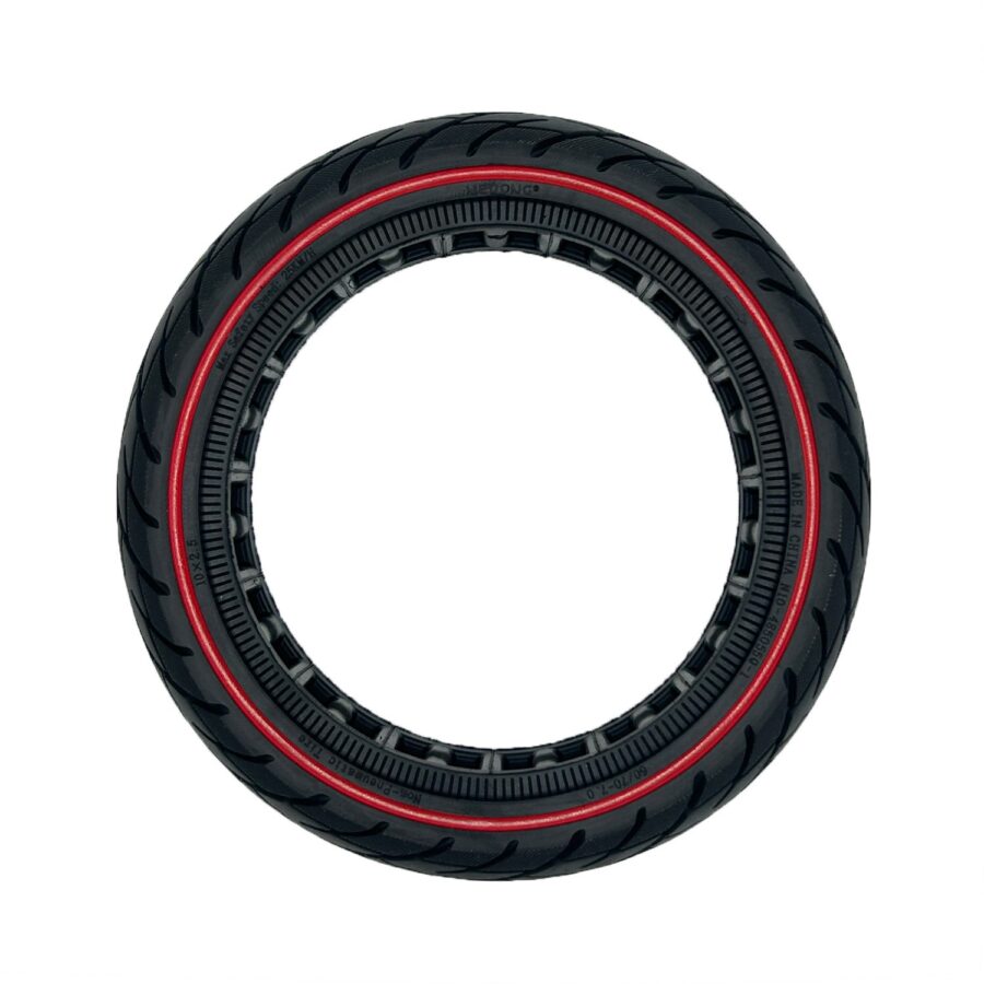 Pneu Maciço 10x2,5 (60/70-7) Vermelha