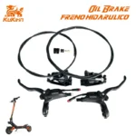 Kit completo Pinças Frente e Traseira + Manetes Esquerda e Direita Travao Hidráulico Trotinete Eletrica KUKIRIN