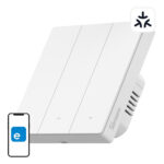Interruptor de parede inteligente SONOFF M5-3C-86W WiFi Matter (3 canais)